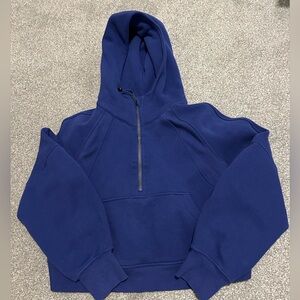 Lululemon Scuba Oversized Half-zip Hoodie in Cerulean Blue size xs/s